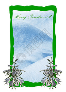 节日贺卡圣诞树框架图片