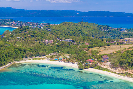 菲律宾长滩岛鸟瞰图图片