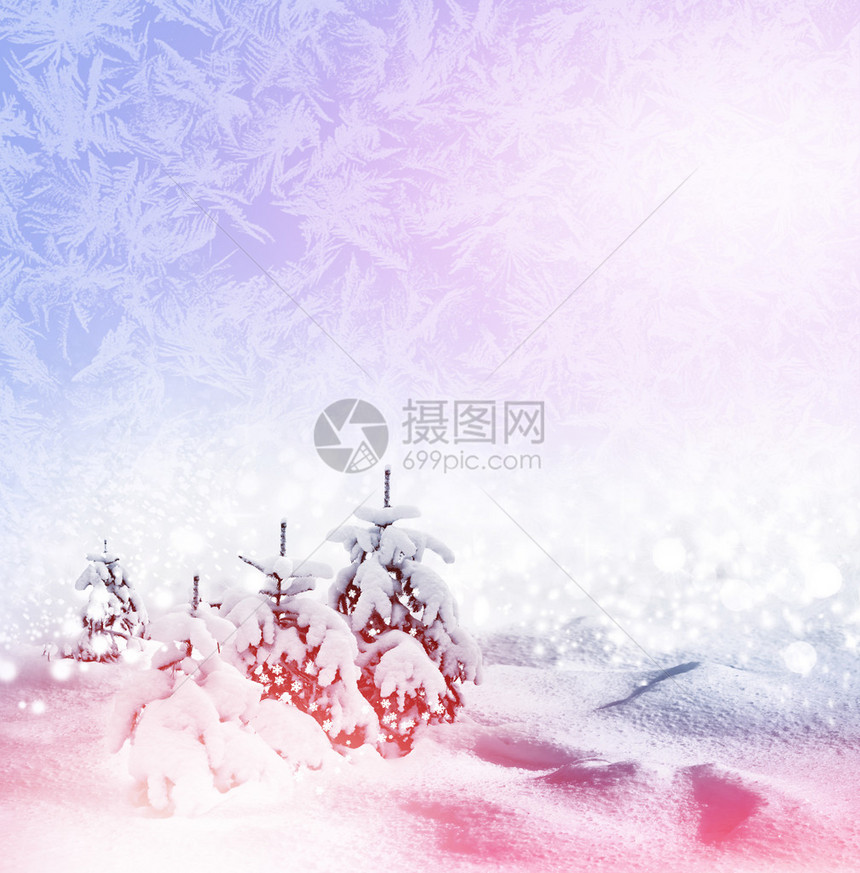 雪的背景冬天的风景照片图片