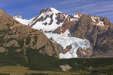 阿根廷ElChalten附近LosGlaciares公园南安第斯山冰图片