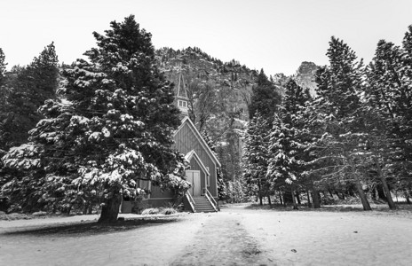 Yosemite公园冬季图片