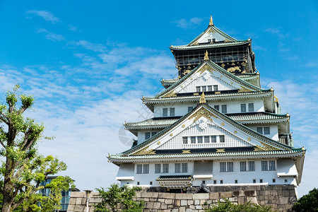日本传统大阪城堡图片