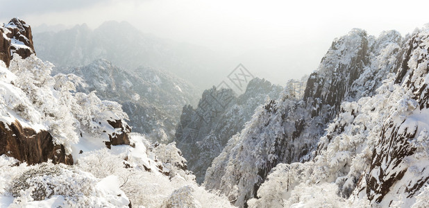 冬季黄山雪景图片