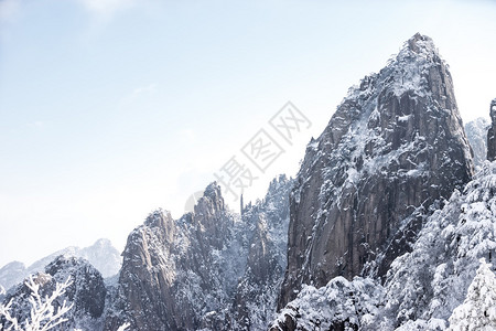 冬季黄山雪景图片