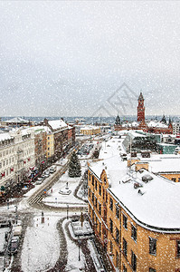 在一些荒凉的天气条件下高瞻远瞩的瑞典图片