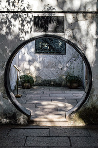 上海古代豫园圆门图片
