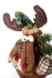 圣诞玩具鹿软玩具棕图片