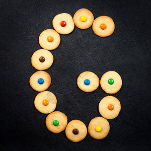 饼干字母表自制儿童饼干字母表中的G字母图片