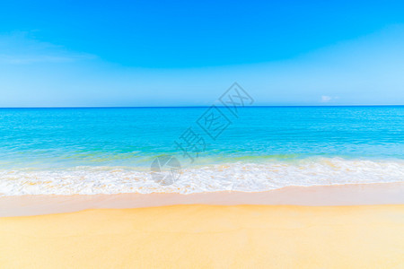 美丽的热带风景观沙滩背景图片