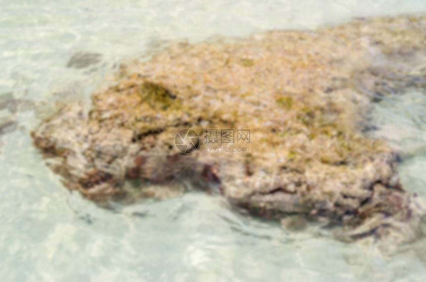 意大利萨林托白沙滩的焦点分散背景图片