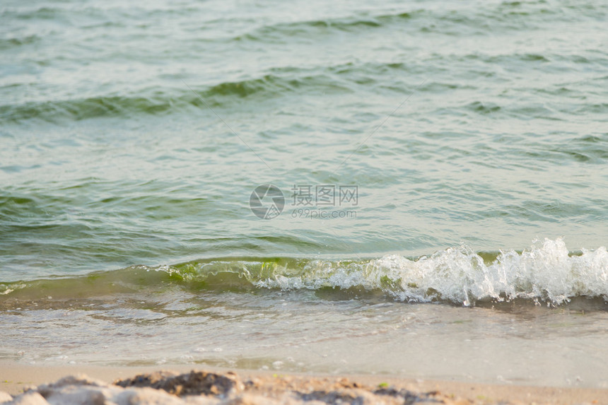 美丽的海洋海景海浪太阳海图片