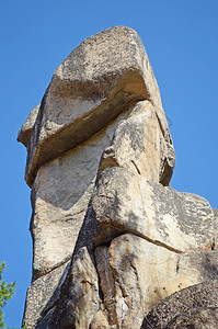 奥尔欣斯基高原的偶像岩石风化形成的岩石露头俄罗斯图片