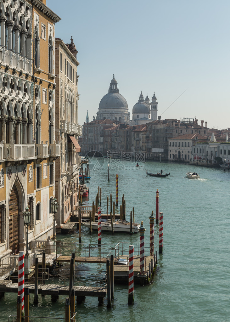 在威尼斯大运河上图片