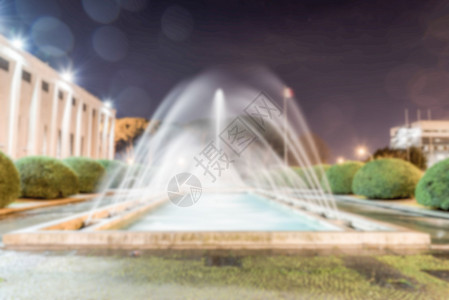 意大利罗马新古典化喷泉的焦点分散背景图片