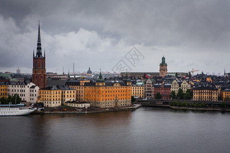 瑞典斯德哥尔摩老城风景如画图片