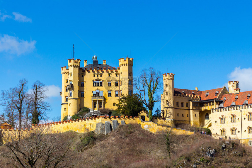 Hohenschwangaau城堡高天鹅县宫图片