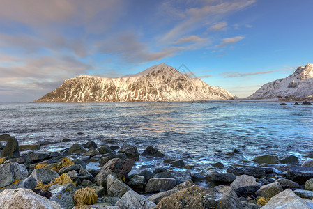 冬季在挪威洛福顿群岛的图片