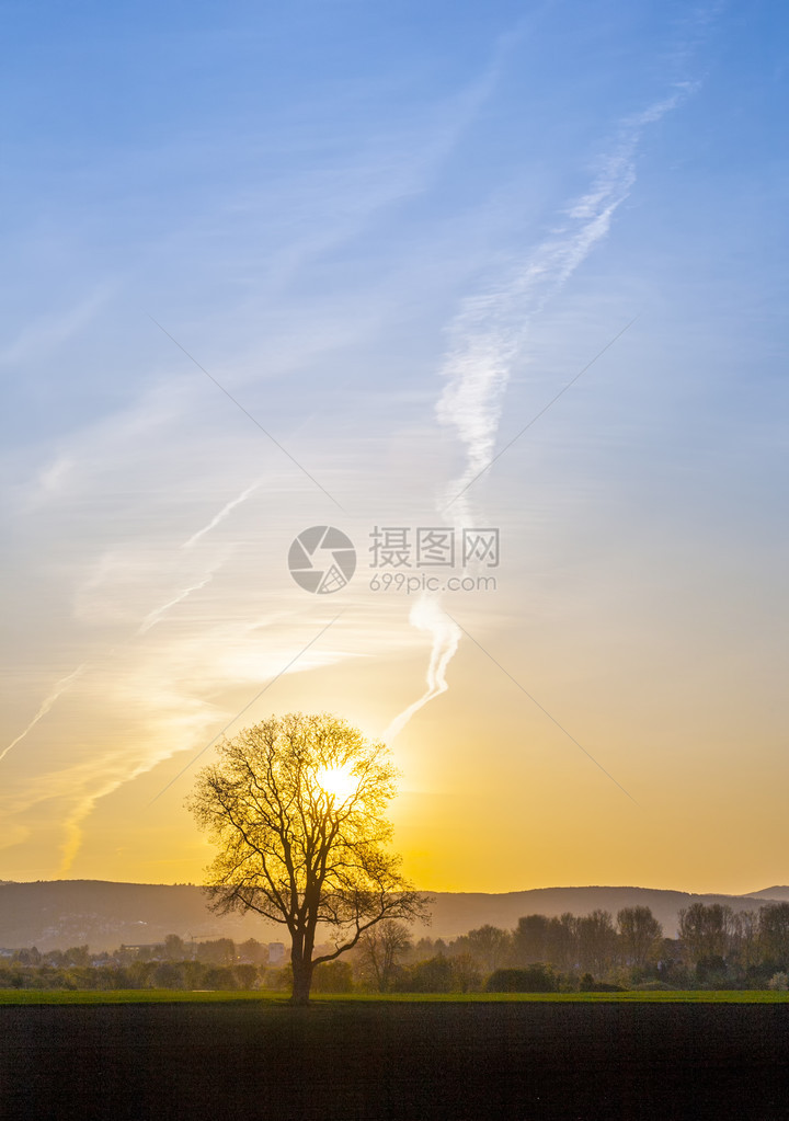 浪漫的日落图片