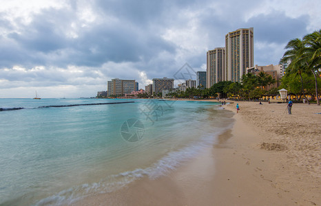 来自夏威夷Waikiki海滩的图片