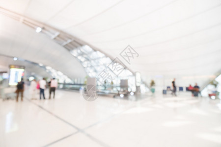 背景的抽象模糊机场航站楼内部背景图片
