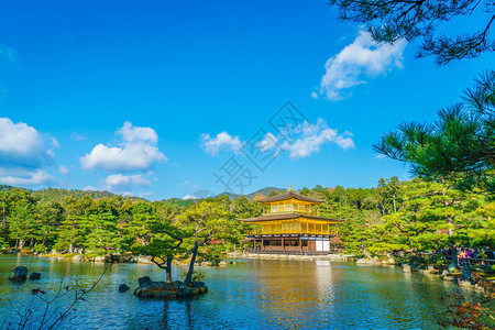 日本京都金阁寺金阁图片