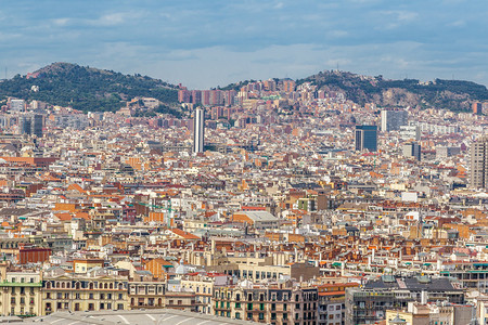 巴塞罗那吸引物巴塞罗那市风景加泰罗图片