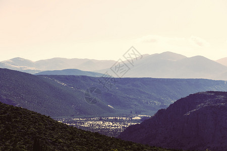 马其顿希腊的美丽山峰照片图片
