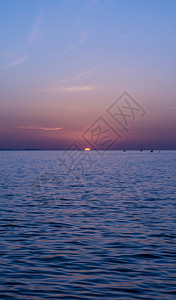 海景下日落图片