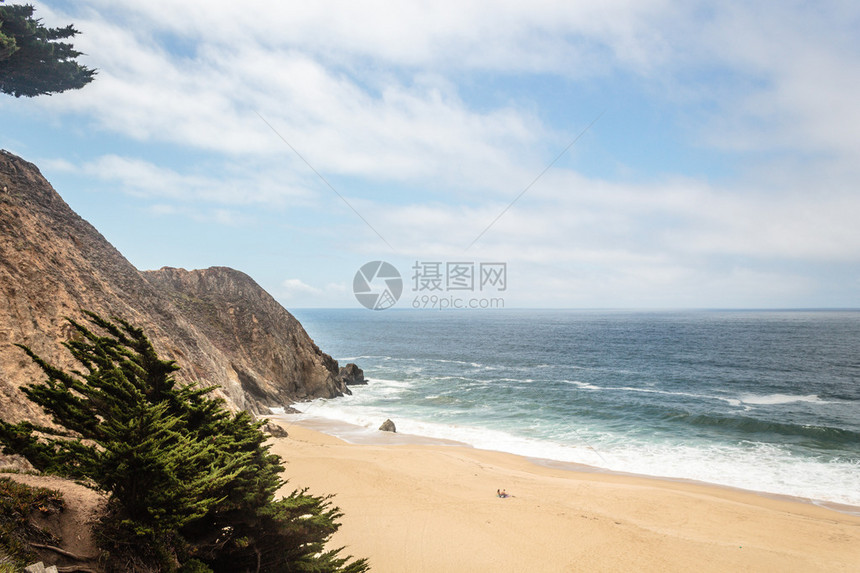 加利福尼亚州圣马特奥蒙塔拉州立海滩的照片图片