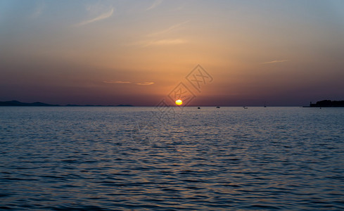 海景下日落图片