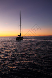 在澳大利亚Whitsundays岛乘船出海时图片