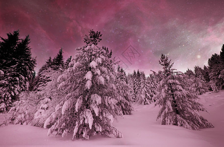 红外冬季仙女风景图片