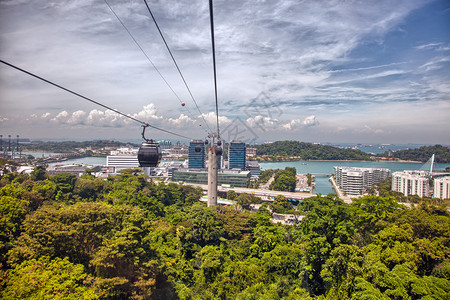 新加坡圣淘沙岛鸟瞰图图片