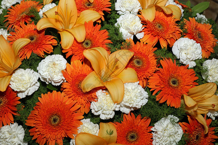 夏日鲜花花束图片