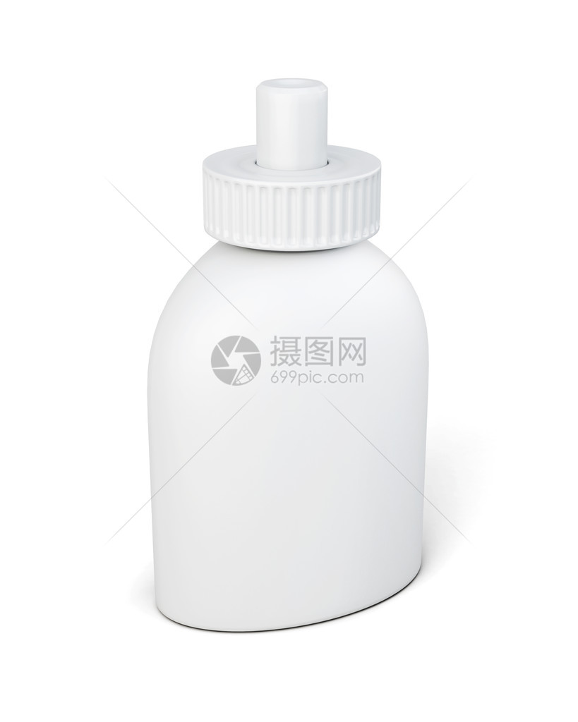 白色背景上的药用塑料瓶图片