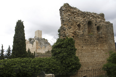 西班牙古老的中世纪城堡图片