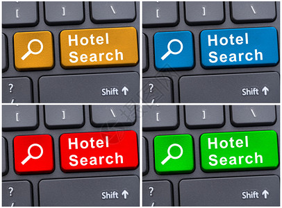 使用旅馆搜索按钮在线预订或最后一分钟订票图片