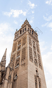 西班牙塞维利亚大教堂的钟楼图片
