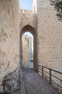 圣卡塔利娜或圣凯瑟琳古城堡的防御拱和塔的地标图片