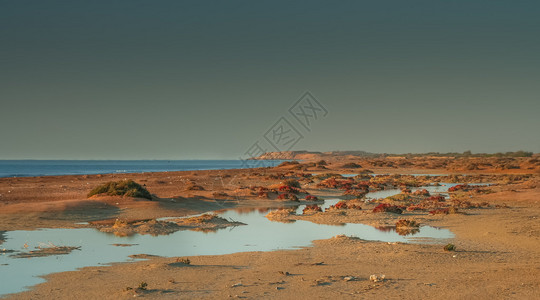 休什岛景观霍尔木兹海峡最大的岛屿高清图片