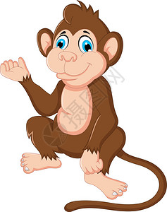 插图猴子可爱图片