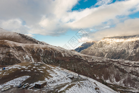 雪山景观格鲁吉亚图片
