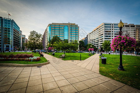 华盛顿特区Farragut广场的步图片