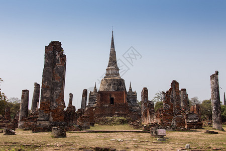 泰国Sukhothai历史公园的WatSi图片