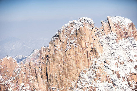 黄山雪景图片