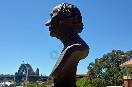 悉尼天文台山上的汉斯克里斯蒂安徒生雕像图片