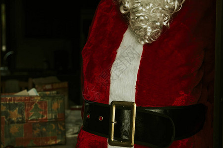 圣诞老人在圣诞节背景图片