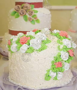 婚礼蛋糕装饰细节图片