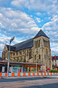 圣朱利安教堂在法国卢瓦尔河谷Indre和L图片