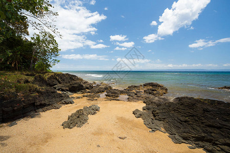 马达加斯马苏阿拉公园的美丽自然梦幻天堂海滩蓝天和清海野生图片